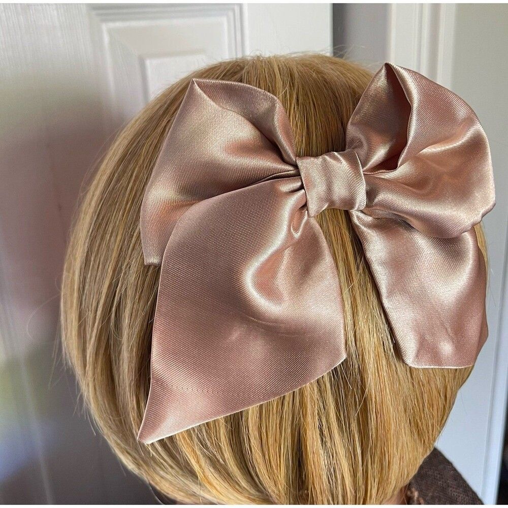 New Coquette hair bow chocolate color for women and girls - Picture 3 of 12